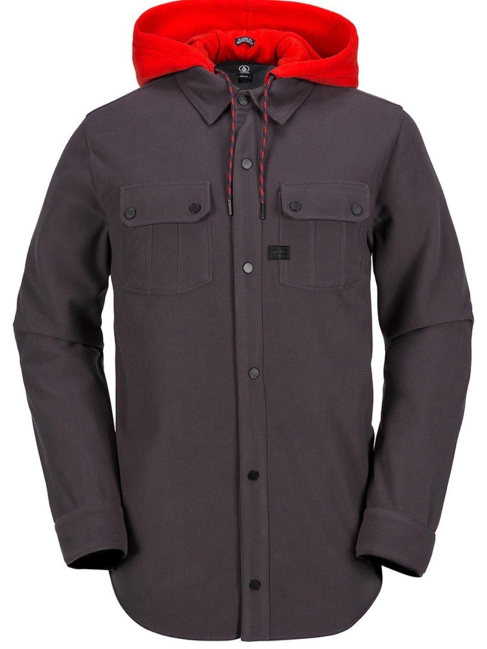 Volcom Hooded Worker Jacket Men’s Small Red Lined NWOT